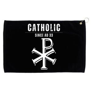 Roman Catholic Gift Since AD 33 Grommeted Golf Towel