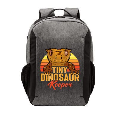 Retro Crested Gecko Tiny Dinosaur Keeper Herpetologist Vector Backpack