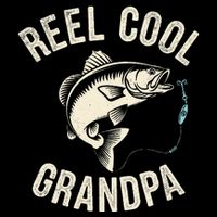 Reel Cool Grandpa Fisherman Grandad Bass Fishing Dad Angler .Png 16 in Basic Backpack