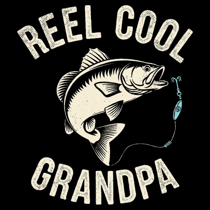 Reel Cool Grandpa Fisherman Grandad Bass Fishing Dad Angler .Png 16 in Basic Backpack