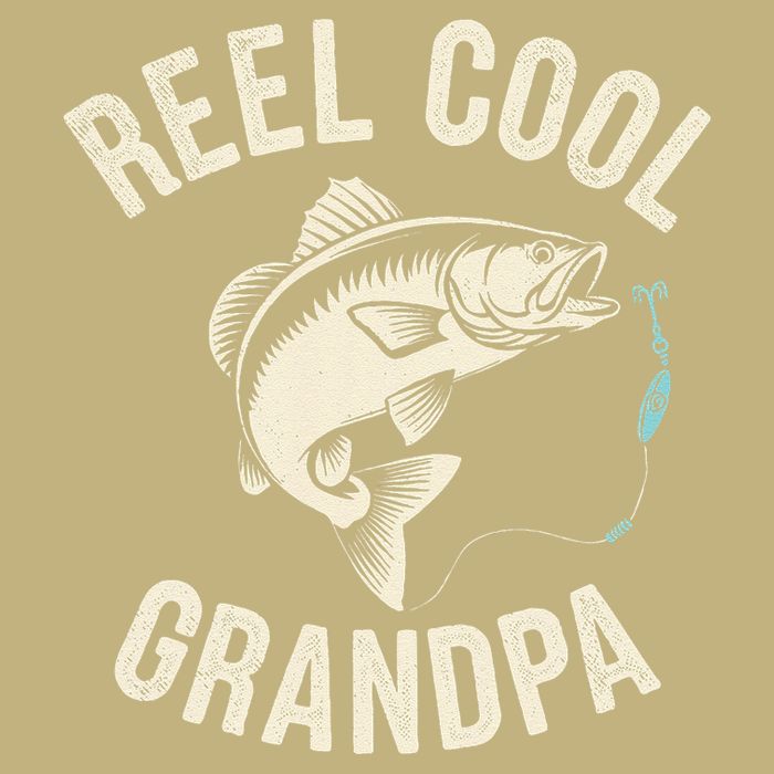 Reel Cool Grandpa Fisherman Grandad Bass Fishing Dad Angler .Png Hoodie