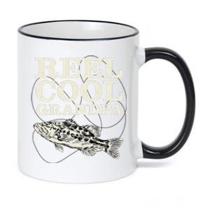 Reel Cool Grandpa Fly Fishing Walleye Fishing Pole Grandpa 11oz Black Color Changing Mug