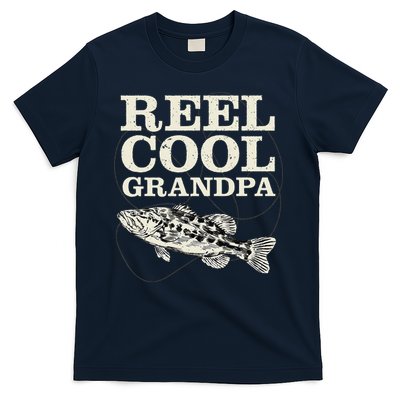 Reel Cool Grandpa Fly Fishing Walleye Fishing Pole Grandpa T-Shirt