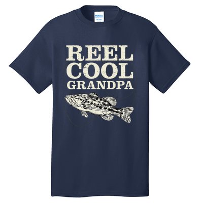 Reel Cool Grandpa Fly Fishing Walleye Fishing Pole Grandpa Tall T-Shirt