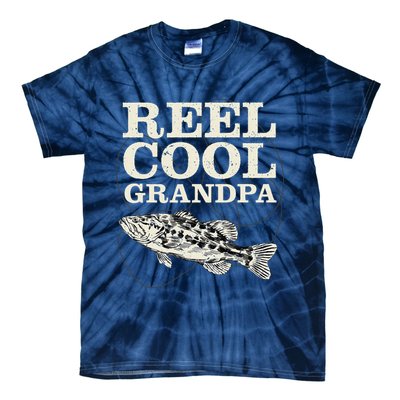 Reel Cool Grandpa Fly Fishing Walleye Fishing Pole Grandpa Tie-Dye T-Shirt