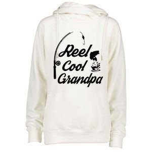 Reel Cool Grandpas Ideas For Fathers Day Birthday Gift Womens Funnel Neck Pullover Hood