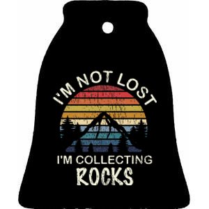 Rock Collecting Geologist Gifts Rock Collector Ceramic Bell Ornament