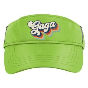 Retro Cute Gaga For Grandma Best Gaga Ever Mother's Day Adult Drive Performance Visor