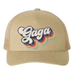 Retro Cute Gaga For Grandma Best Gaga Ever Mother's Day Yupoong Adult 5-Panel Trucker Hat