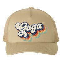 Retro Cute Gaga For Grandma Best Gaga Ever Mother's Day Yupoong Adult 5-Panel Trucker Hat