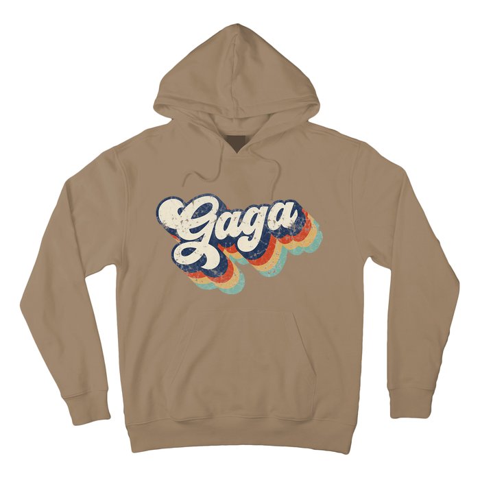 Retro Cute Gaga For Grandma Best Gaga Ever Mother's Day Hoodie