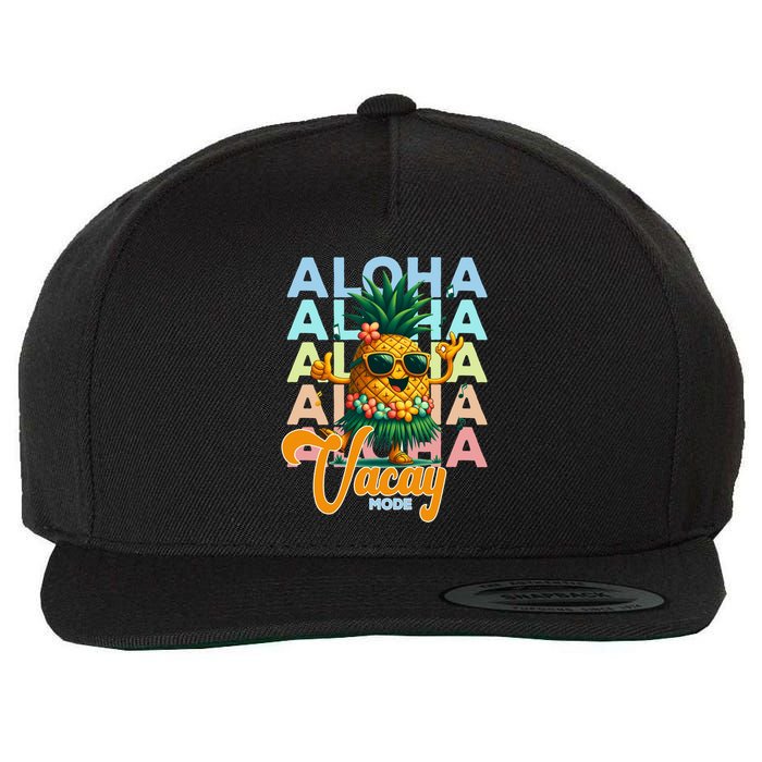 Retro Cute Hawaii Pineapple Grass Wool Snapback Cap