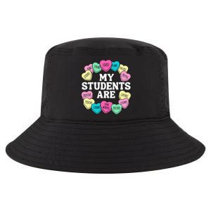 Retro Candy Heart Teacher ValentineS Positive Affirmation Cool Comfort Performance Bucket Hat