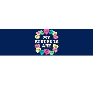 Retro Candy Heart Teacher ValentineS Positive Affirmation Bumper Sticker