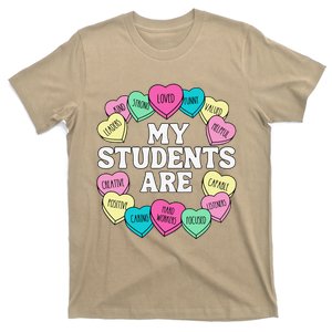 Retro Candy Heart Teacher ValentineS Positive Affirmation T-Shirt