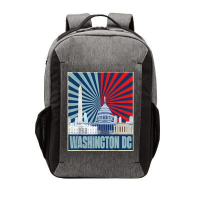 Retro Capitol Hill Washington DC American Flag 4th Of July Vector Backpack