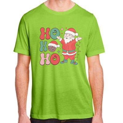 Retro Christmas Ho Ho Ho Design Adult ChromaSoft Performance T-Shirt