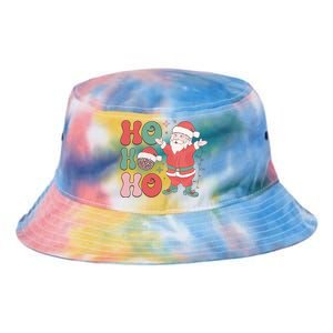 Retro Christmas Ho Ho Ho Design Tie Dye Newport Bucket Hat