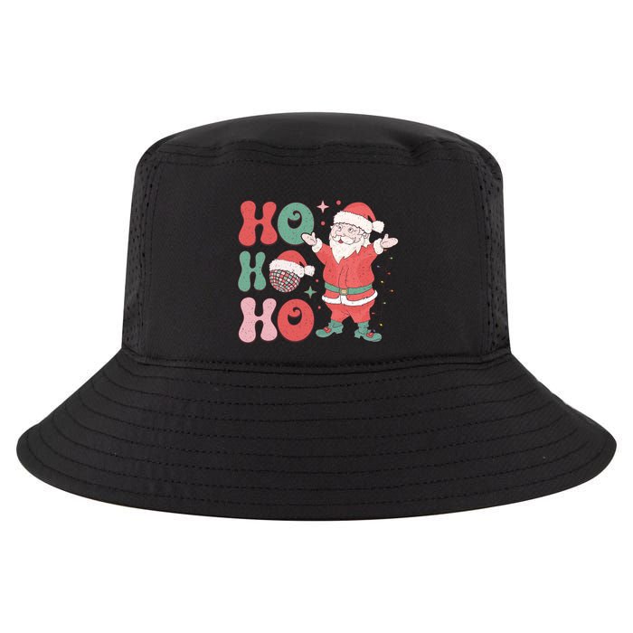 Retro Christmas Ho Ho Ho Design Cool Comfort Performance Bucket Hat