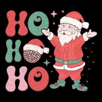 Retro Christmas Ho Ho Ho Design City Backpack