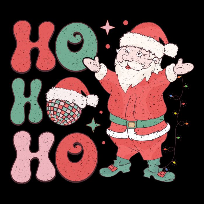 Retro Christmas Ho Ho Ho Design City Backpack