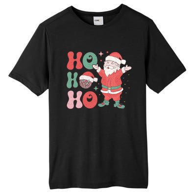 Retro Christmas Ho Ho Ho Design Tall Fusion ChromaSoft Performance T-Shirt