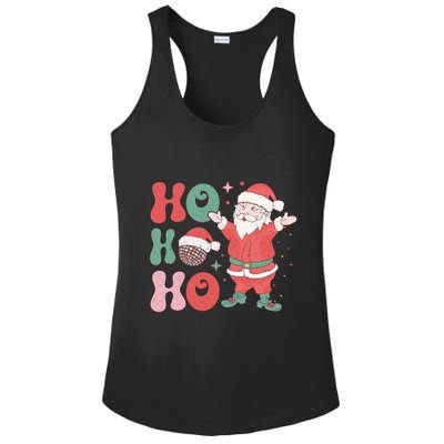 Retro Christmas Ho Ho Ho Design Ladies PosiCharge Competitor Racerback Tank
