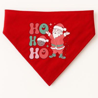 Retro Christmas Ho Ho Ho Design USA-Made Doggie Bandana