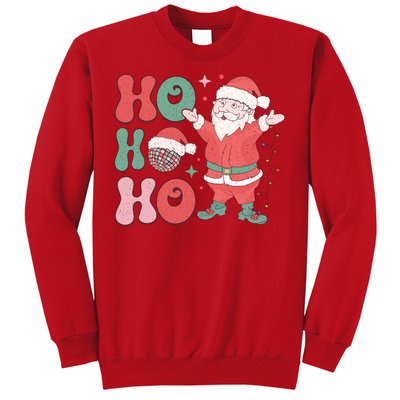 Retro Christmas Ho Ho Ho Design Sweatshirt