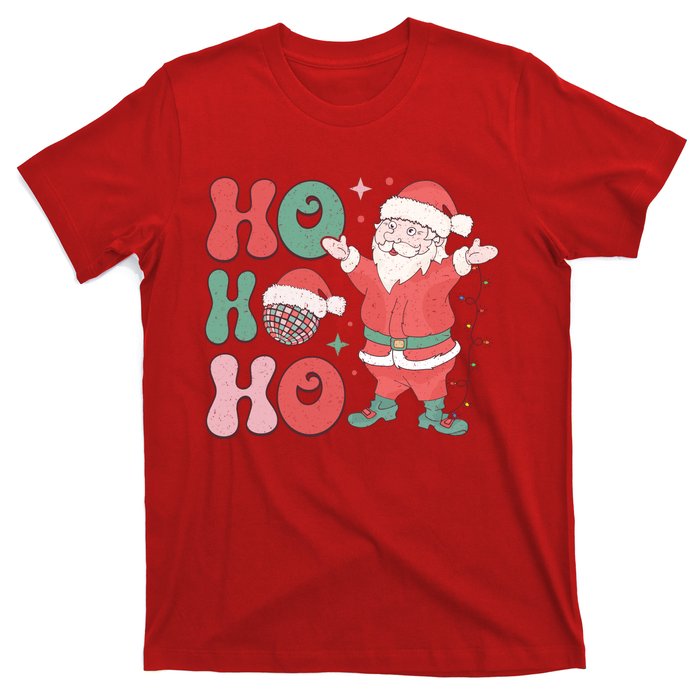 Retro Christmas Ho Ho Ho Design T-Shirt