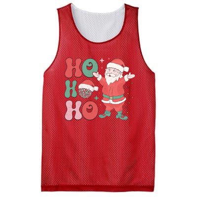 Retro Christmas Ho Ho Ho Design Mesh Reversible Basketball Jersey Tank