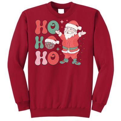 Retro Christmas Ho Ho Ho Design Tall Sweatshirt