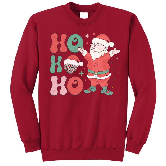 Retro Christmas Ho Ho Ho Design Tall Sweatshirt