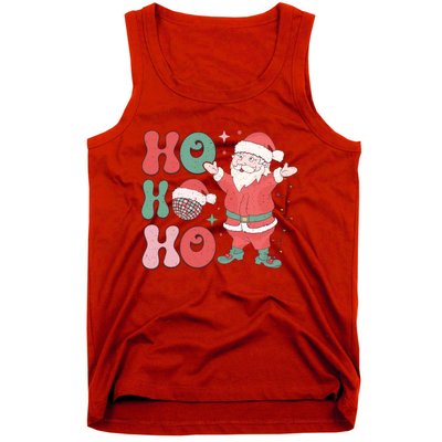 Retro Christmas Ho Ho Ho Design Tank Top