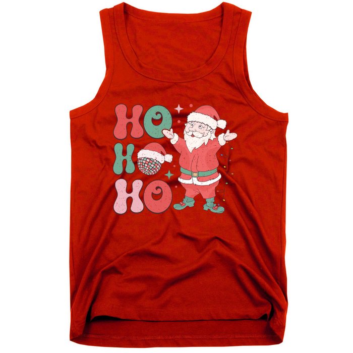 Retro Christmas Ho Ho Ho Design Tank Top