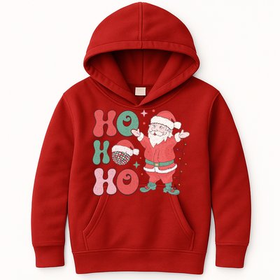 Retro Christmas Ho Ho Ho Design Kids Hoodie