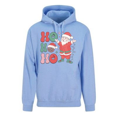 Retro Christmas Ho Ho Ho Design Unisex Surf Hoodie