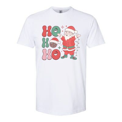 Retro Christmas Ho Ho Ho Design Softstyle® CVC T-Shirt