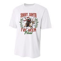 Raccoon Christmas Holiday Sorry Santa Ive Been Feral Performance Sprint T-Shirt