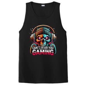 Retro CanT Hear You Gaming Skull Headset Game Lovers Design PosiCharge Competitor Tank