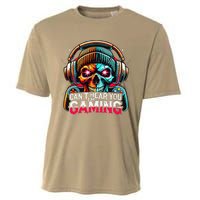 Retro CanT Hear You Gaming Skull Headset Game Lovers Design Cooling Performance Crew T-Shirt