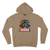 Retro CanT Hear You Gaming Skull Headset Game Lovers Design Hoodie