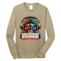 Retro CanT Hear You Gaming Skull Headset Game Lovers Design Long Sleeve Shirt