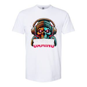 Retro CanT Hear You Gaming Skull Headset Game Lovers Design Softstyle CVC T-Shirt