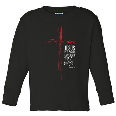Regalos Cristianos Hombres Jesús Mensajes Christian Spanish Toddler Long Sleeve Shirt