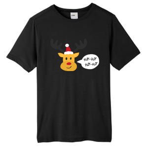 Reindeer Cartoon Ho Ho Cute Christmas Gift Tall Fusion ChromaSoft Performance T-Shirt