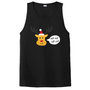 Reindeer Cartoon Ho Ho Cute Christmas Gift PosiCharge Competitor Tank