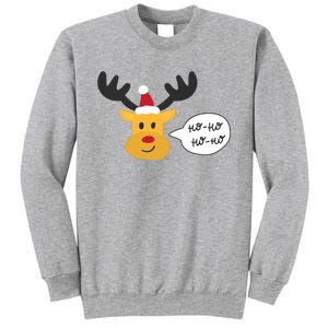 Reindeer Cartoon Ho Ho Cute Christmas Gift Sweatshirt