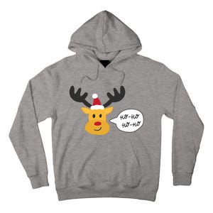 Reindeer Cartoon Ho Ho Cute Christmas Gift Tall Hoodie