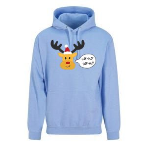 Reindeer Cartoon Ho Ho Cute Christmas Gift Unisex Surf Hoodie